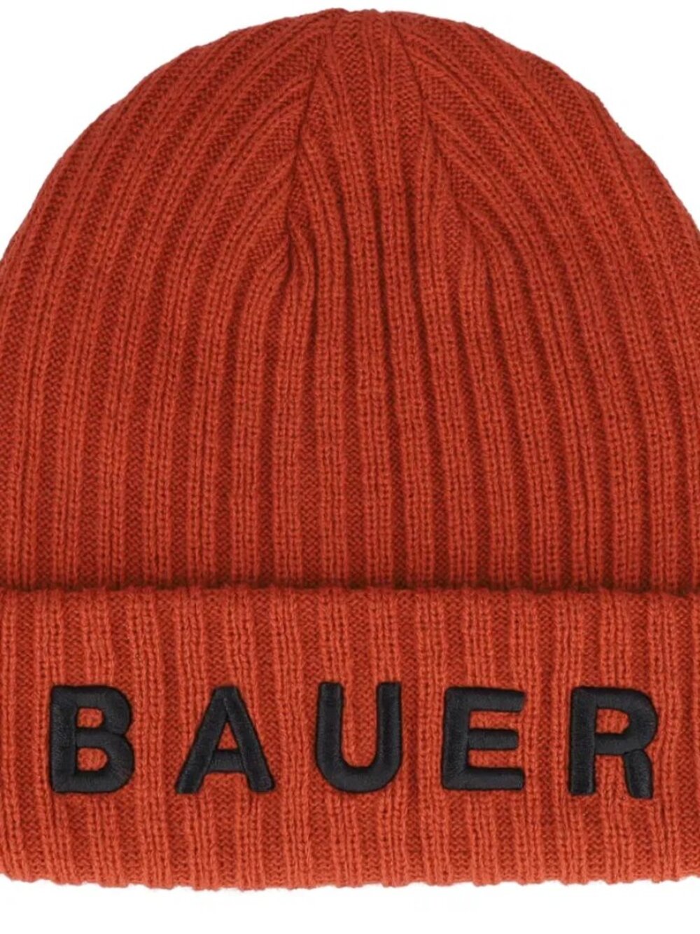 Bauer Hockey Ribbed Toque Fire Red Orange Cuff Unisex OS NWT